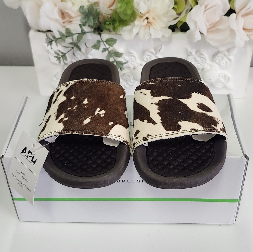 APL Iconic Cow Hair Slides Size 5 - Picture 2 of 8